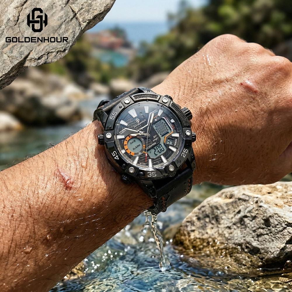 Multifunctional Digital Electronic Watch, Outdoor Waterproof Quartz Watch, Durable Design for Everyday Use, Perfect Gift Choice