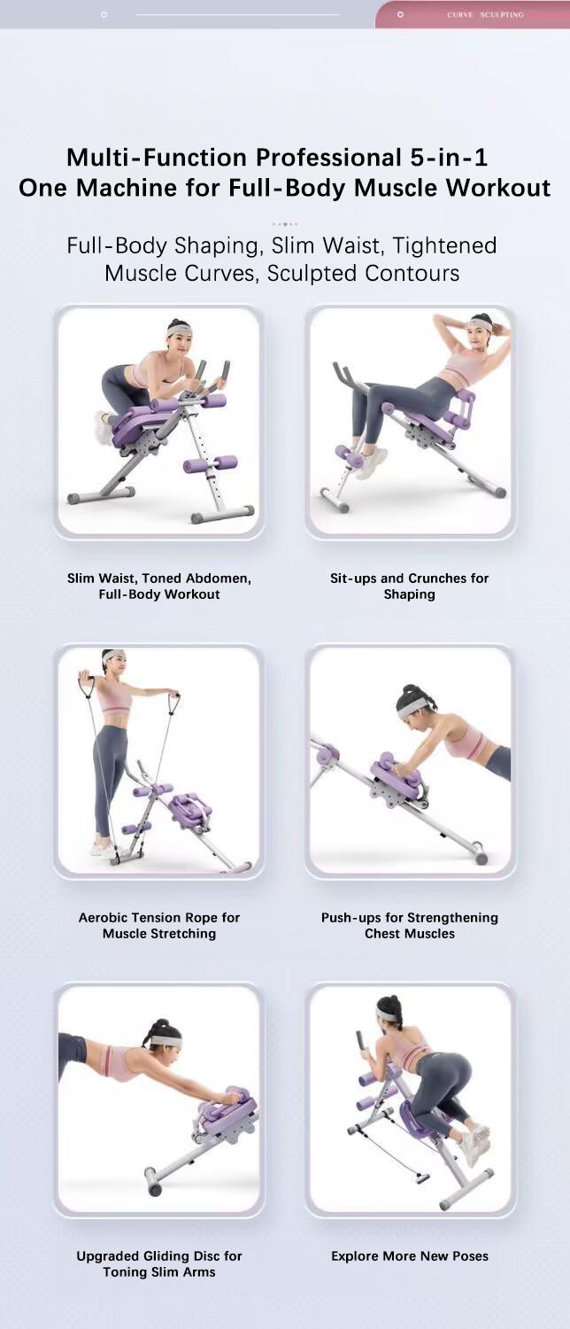 FURICA Adjustable AB Trainer with LCD Monitor Foldable Core Workout Machine for Arms Legs & Buttocks Shaping Home Fitness Equipment 8-Level Height 3-Level Incline Automatic Tracking FURICA Adjustable AB Trainer with LCD Monitor Foldable Core Workout Machine for Arms Legs & Buttocks Shaping Home Fitness Equipment 8-Level Height 3-Level Incline Automatic Tracking