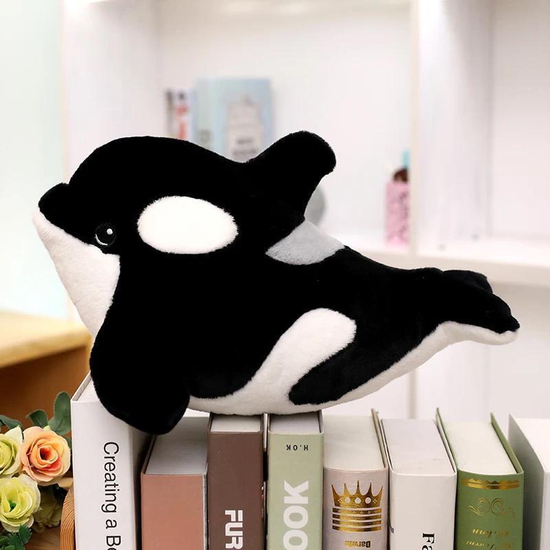 Lifelike Killer Whale Plush Toys Stuffed Orcinus Orca Fish Doll Cute Shark Cartoon Soft Sleep Pillow Kids Girls Baby Gift