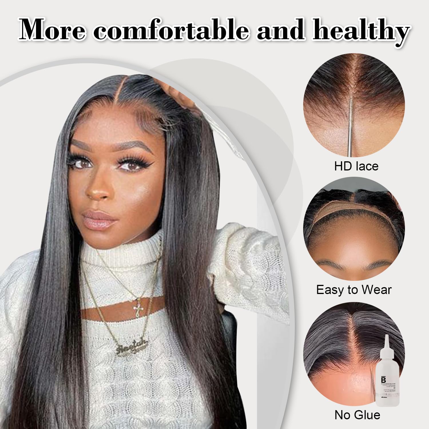 Bling Hair 180 Density 12-34 Inch 6x4 Glueless Wigs Ready To Wear Preplucked Straight 5x5 Lace Closure Wig Human Hair For Black Women Bling Hair 180 Density 12-34 Inch 6x4 Glueless Wigs Ready To Wear Preplucked Straight 5x5 Lace Closure Wig Human Hair For Black Women