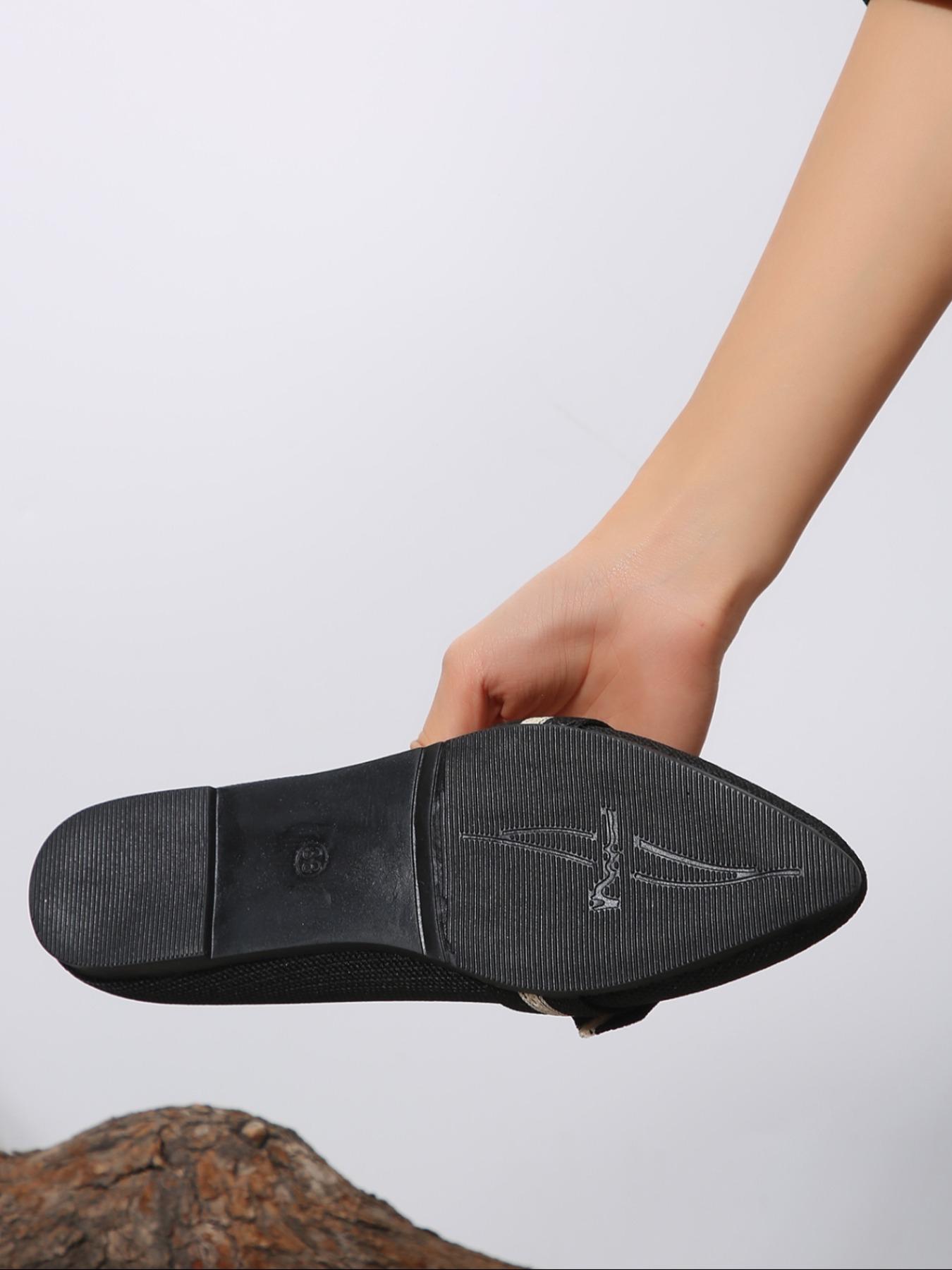 Women's Fashionable Plain Color Ballet Flats, Scandinavian Ballet Flats, Casual Comfortable Flat Shoes for Daily Wear, Lightweight Breathable Shoes for Women & Girls, Running