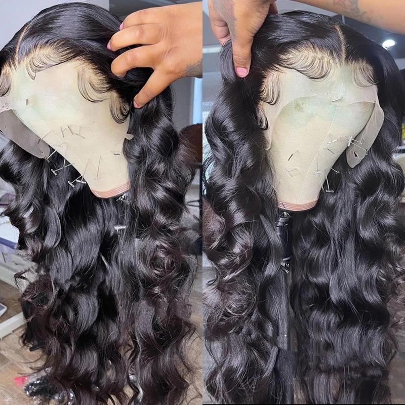 Bling Hair Body Wave 13x6 Lace Front Wigs Human Hair 180% Density Body Wave Lace Front Wigs Human Hair Pre Plucked Wigs Human Hair Wigs 13x4 HD Lace Frontal Wigs
