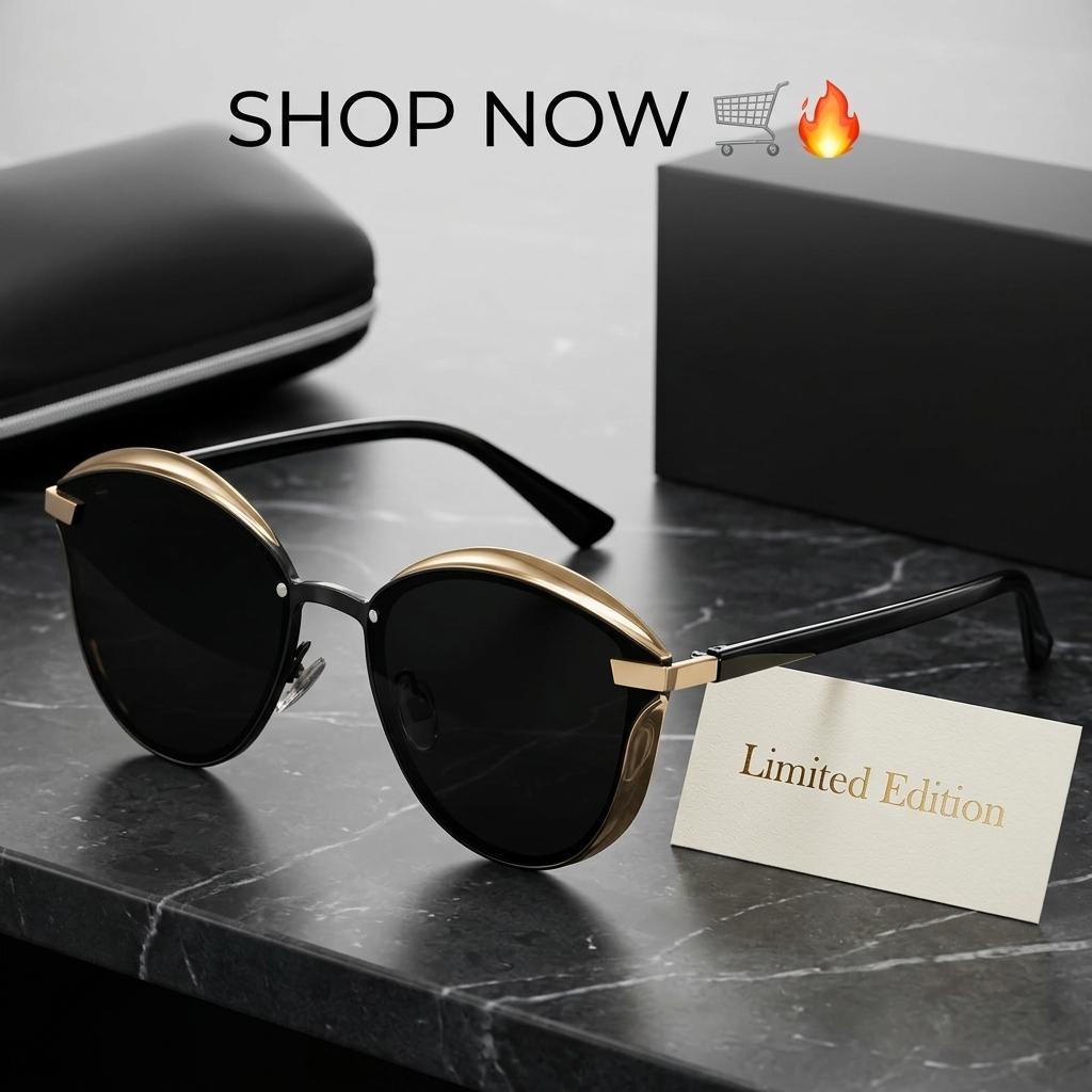 Women’s Polarized Oval Sunglasses, Thin Temple Anti-Glare Full Rim Shades for Driving, Travel, Beach, Summer Outfits & Daily Wear