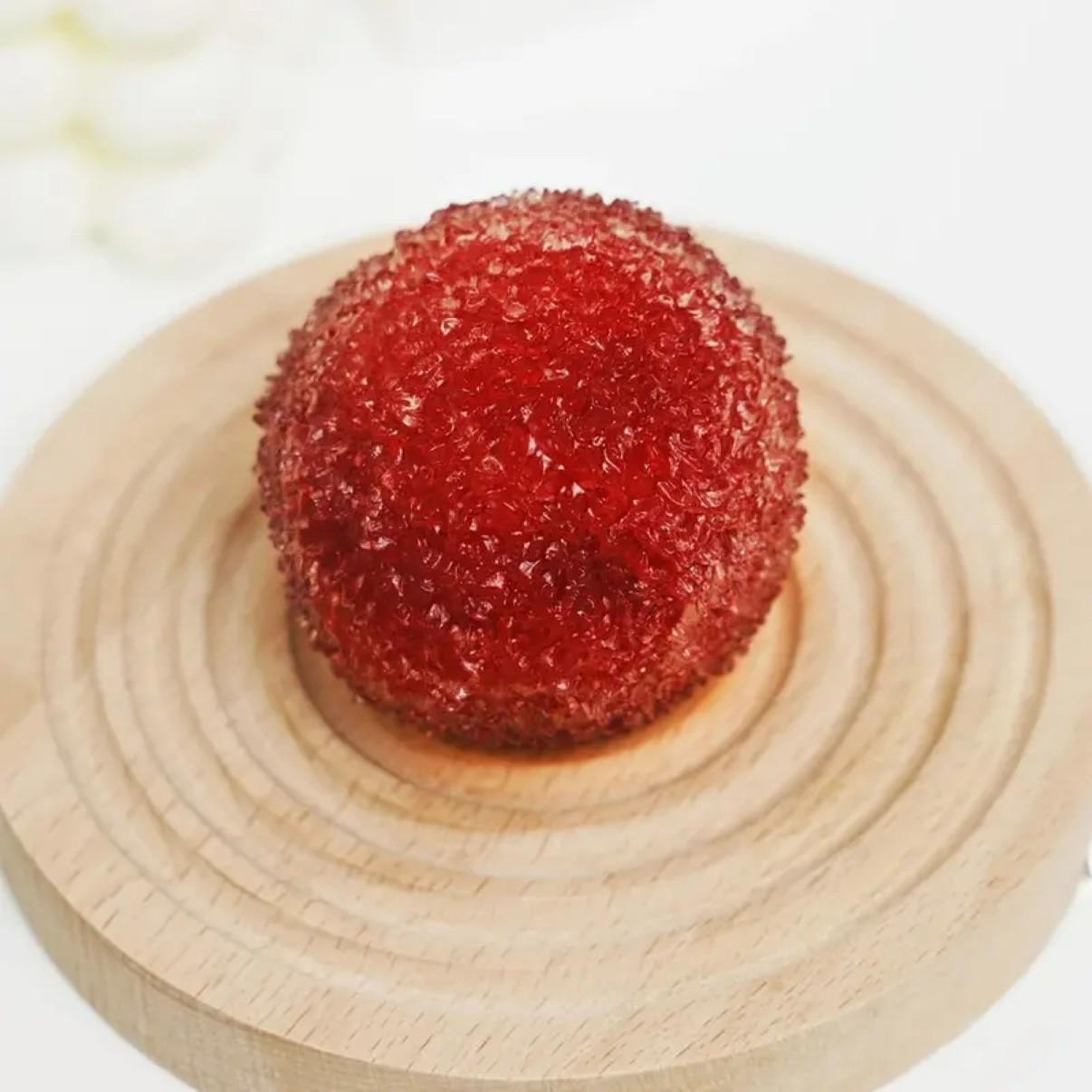 Handmade Crystal Rice Cake Ball Stress Relief Toy, Relaxing and Fun Sensory Plaything, Perfect Gift for Anxiety Reduction