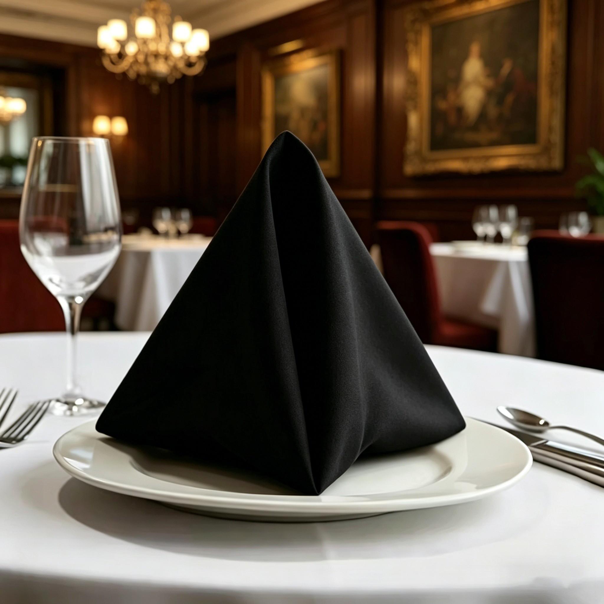 6-Pack Polyester Napkins, 12/14/17/20 Inches, Thick Durable, Wrinkle-Resistant, Hotel Restaurant Event Use