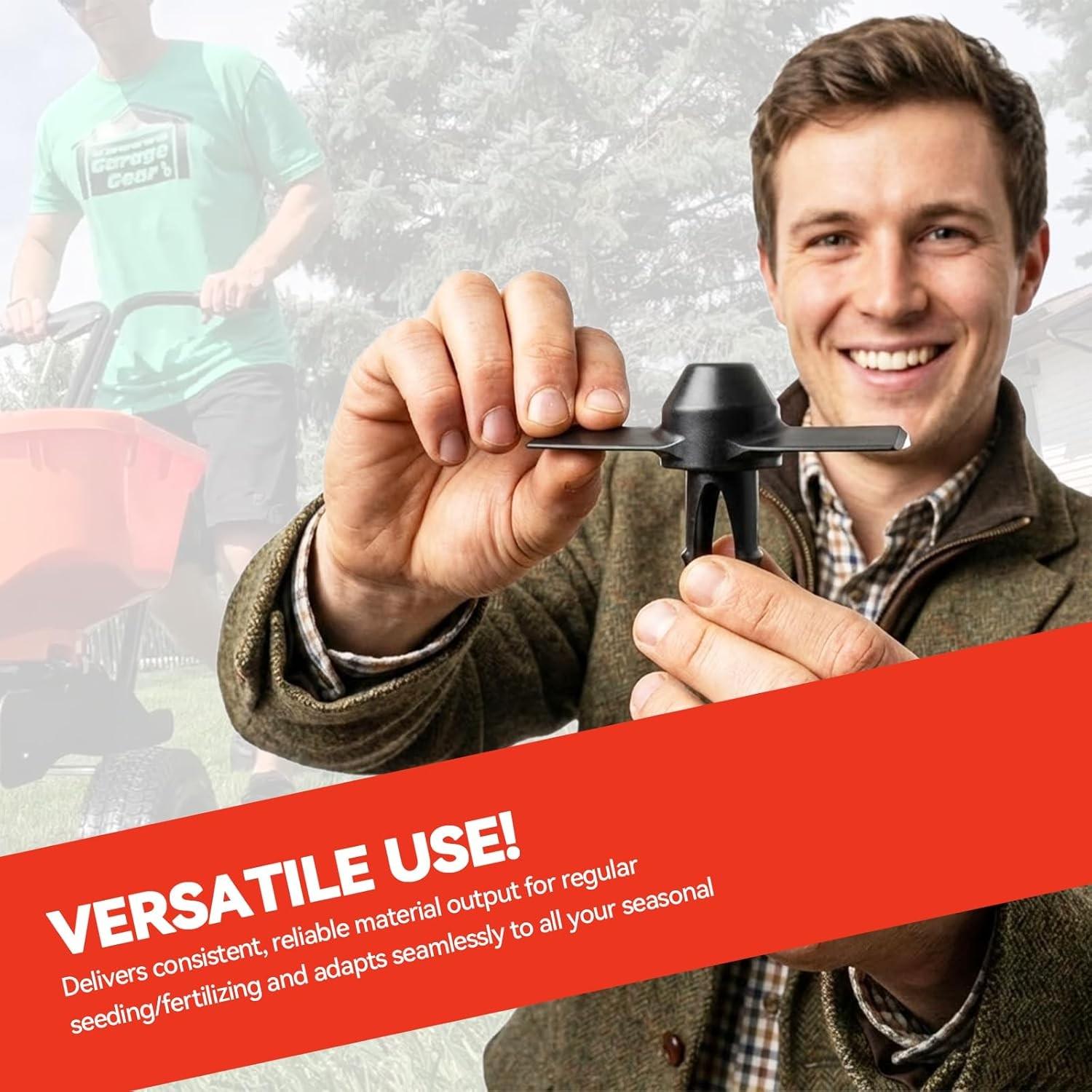 Upgraded Agitator Replacement for Echo RB-60 Broadcast Spreader(1/2pcs), for Fertilizer and Seeds, Improves Seed and Fertilizer Flow, Easy Installation