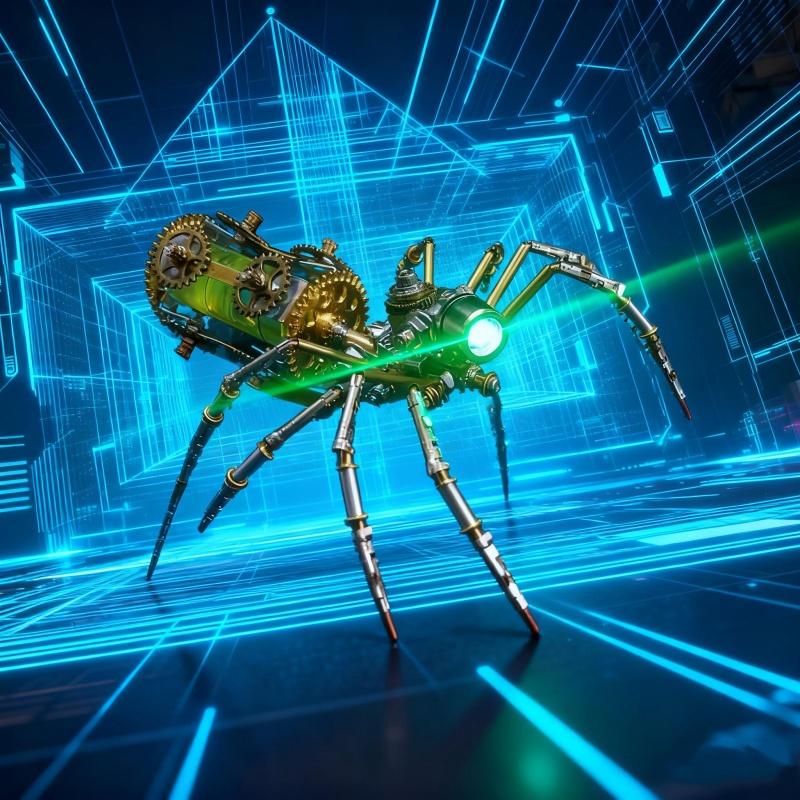 DIY Mechanical Night Vision Spider Model Kit, High Difficulty Handmade Artwork, Home Decoration, Perfect Gift for Boyfriend, Birthday, Christmas