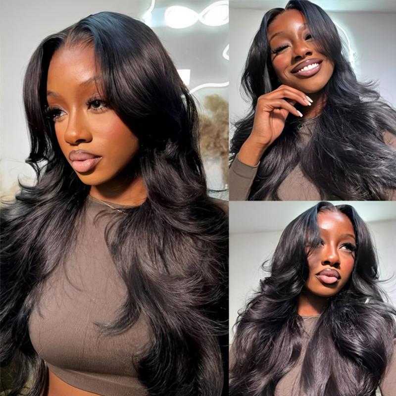 Mscoco Curtain Bangs Body Wave Human Hair Wig 6×5 Ready To Go Glueless Hd Lace Wig Face-Framing With Layers