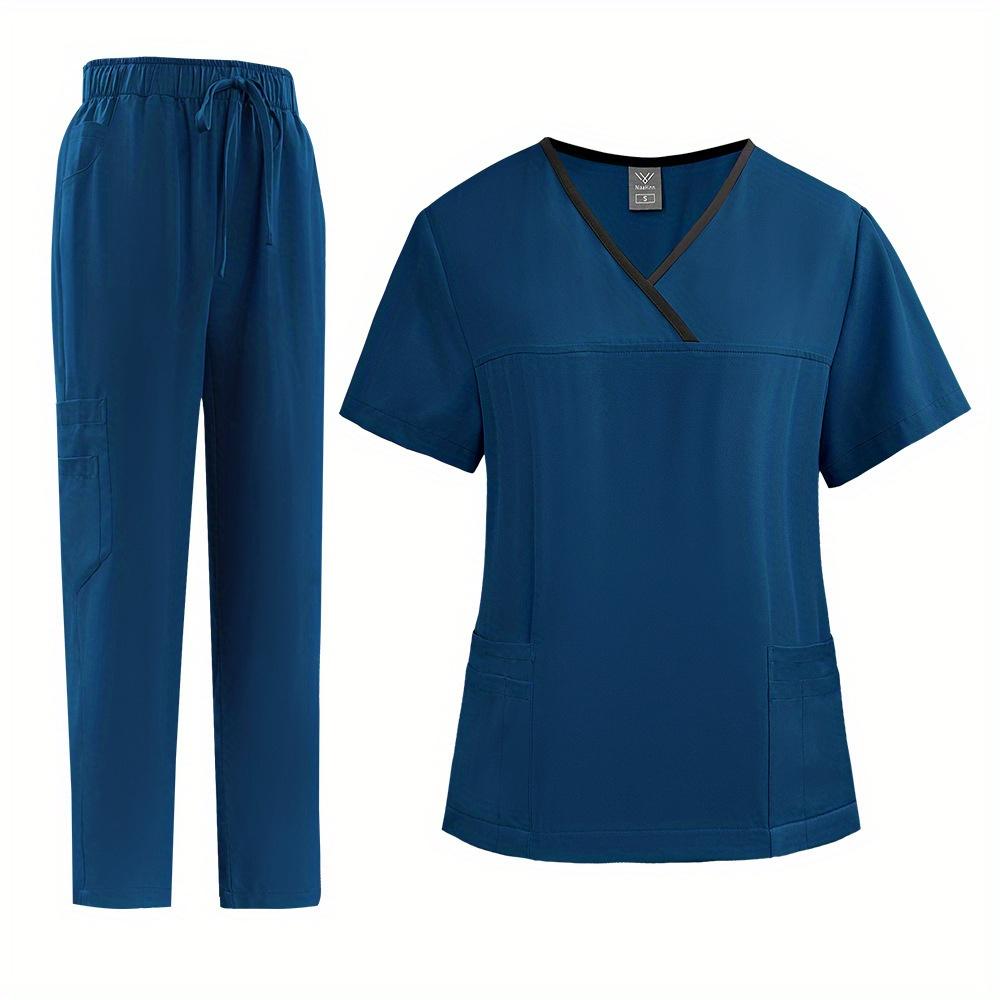 Thin Quick-drying Nursing Home Uniform Female Work Clothes Set Spa Beauty Salon Short-sleeved Trousers Hand Washing Clothes Set