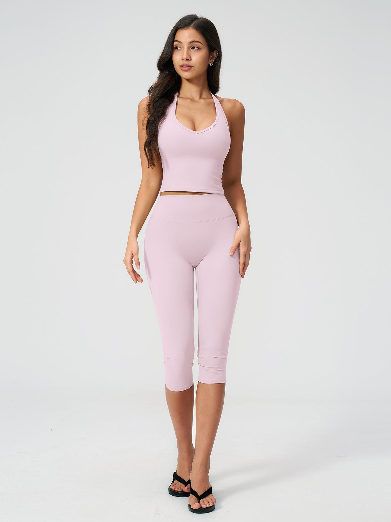 Women's Casual Commuter Tank Top Sports Set, High Stretch Activewear, Slim Fit Yoga, Comfortable and Stylish, Perfect for Daily Wear and Exercise