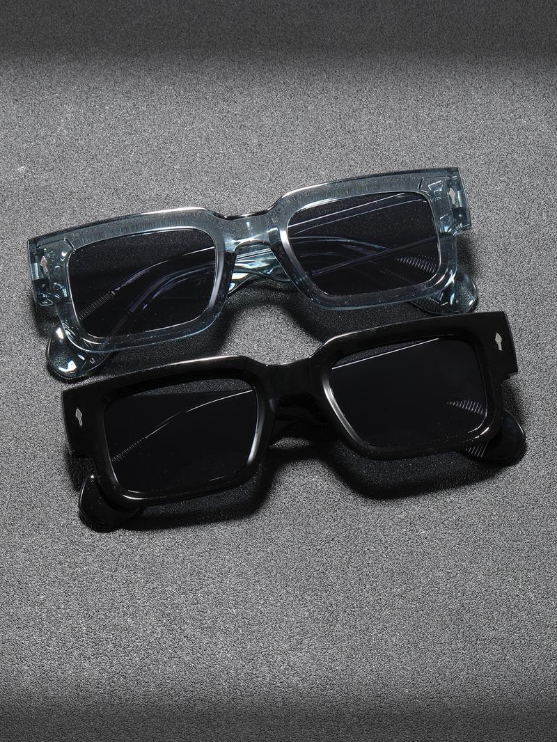 Classic Elegant Men's Sunglasses, Classic Shades, Perfect for Dating, Outdoor Casual Activities, Driving, 1-2 Pairs