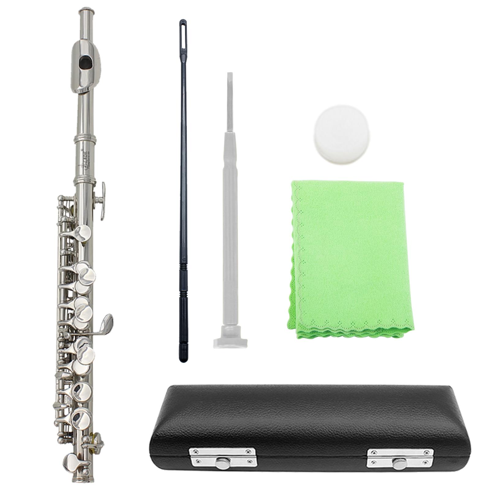 16 Holes Piccolo, 1 Count C Key Piccolo Musical Instrument for Beginners, Wind Instrument for Students & Professionals