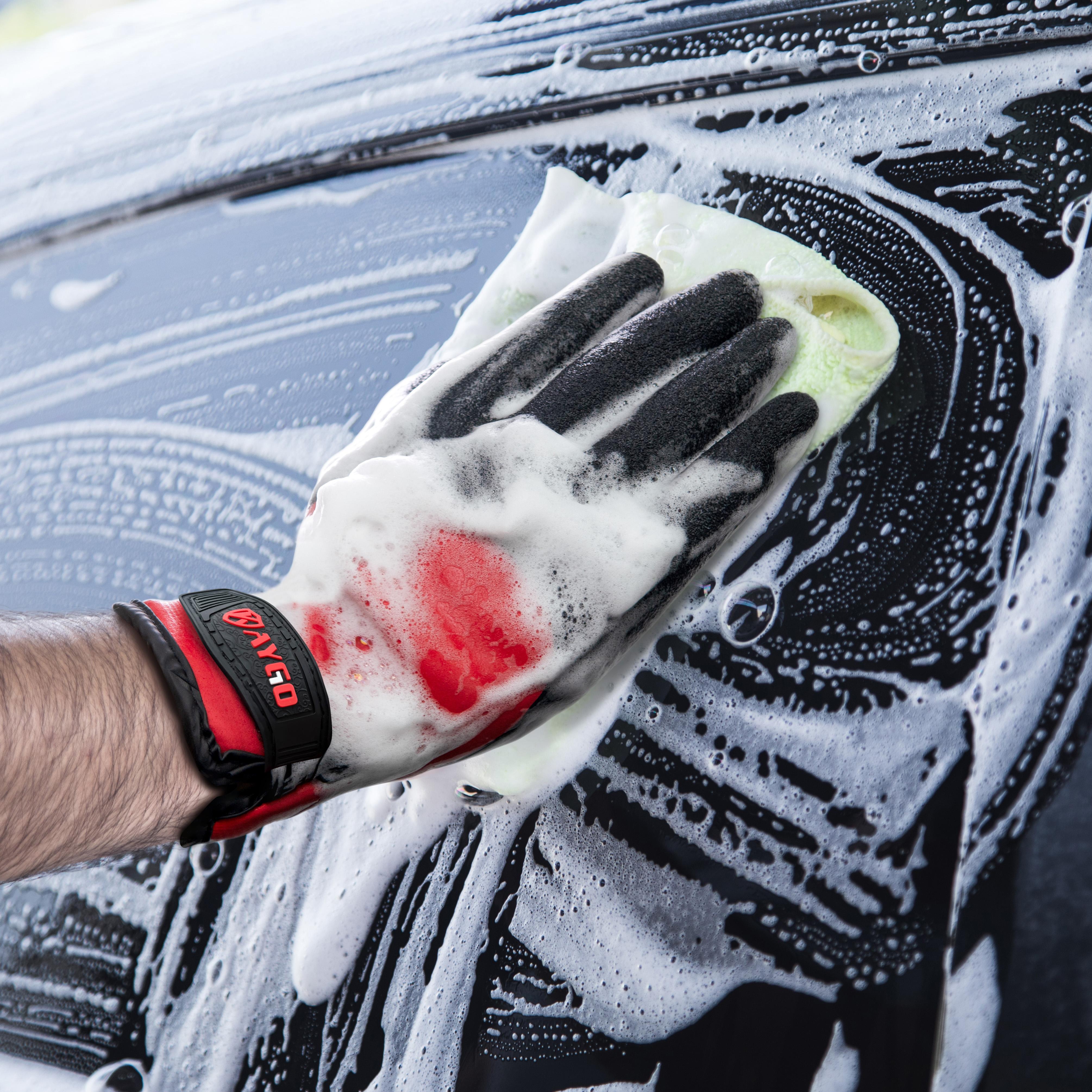 KAYGO Winter Waterproof Thermal Work Gloves for Men and Women, Full Hand Latex Coated, Acrylic Insulated Liner for Freezer Cold Weather, Fine Crinkle Grip,KG140W