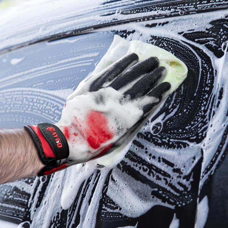 KAYGO Winter Waterproof Thermal Work Gloves for Men and Women, Full Hand Latex Coated, Acrylic Insulated Liner for Freezer Cold Weather, Fine Crinkle Grip,KG140W