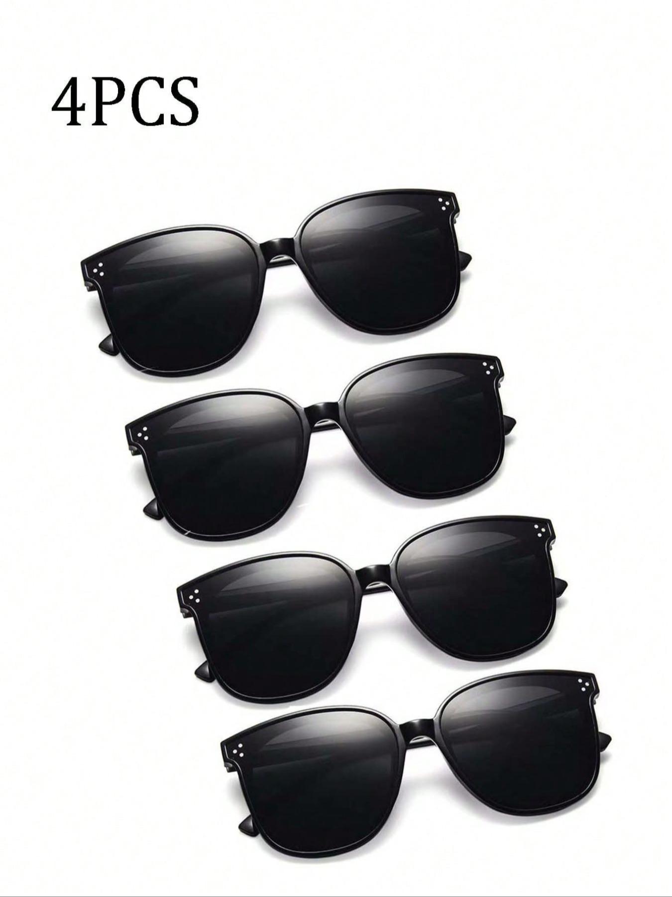 Vintage Square Kids Glasses, Casual Style PC Frame Lenses, Outdoor Hiking Decorative Eyewear, Children Fashion Sunglasses