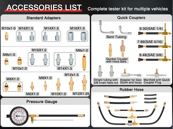 Nilight Fuel Injection Pressure Tester Kit, 0-140 PSI Fuel Pressure Gauge Master Automotive Test Tool for Most Car Truck Motorcycle SUV ATV RV tire inflator pump Leaks Brass dealsforyoudays Nilight Fuel Injection Pressure Tester Kit, 0-140 PSI Fuel Pressure Gauge Master Automotive Test Tool for Most Car Truck Motorcycle SUV ATV RV tire inflator pump Leaks Brass dealsforyoudays