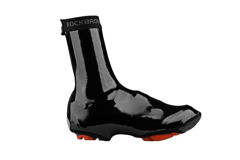 ROCKBROS Winter Cycling Shoe Covers Men's Warm Bike Shoe Cover Water Resistant Windproof Bicycle Overshoes for Mountain Road Bike