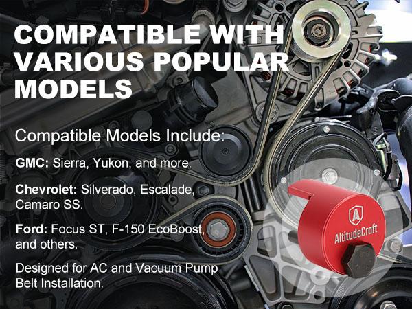 AltitudeCraft Stretch Belt Installation Tool – Durable & Reusable Automotive Tool for Easy Stretch Belt Removal and Installation, Compatible with Most Serpentine Belt Systems for a Precise Fit