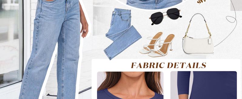 ANRABESS Women 3/4 Sleeve Crewneck Rib Knit Slim Fit Shirts Basic Tee Tops 2025 Summer Casual T-Shirt Workout Outfits Clothes