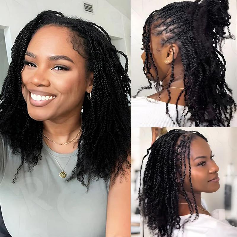 Style Icon Spring Twist Crochet Human Hair Afro Kinky Curly Braiding Hair Extension Upgraded Afro Kinky Bulk Hair 50 Gram/Pack