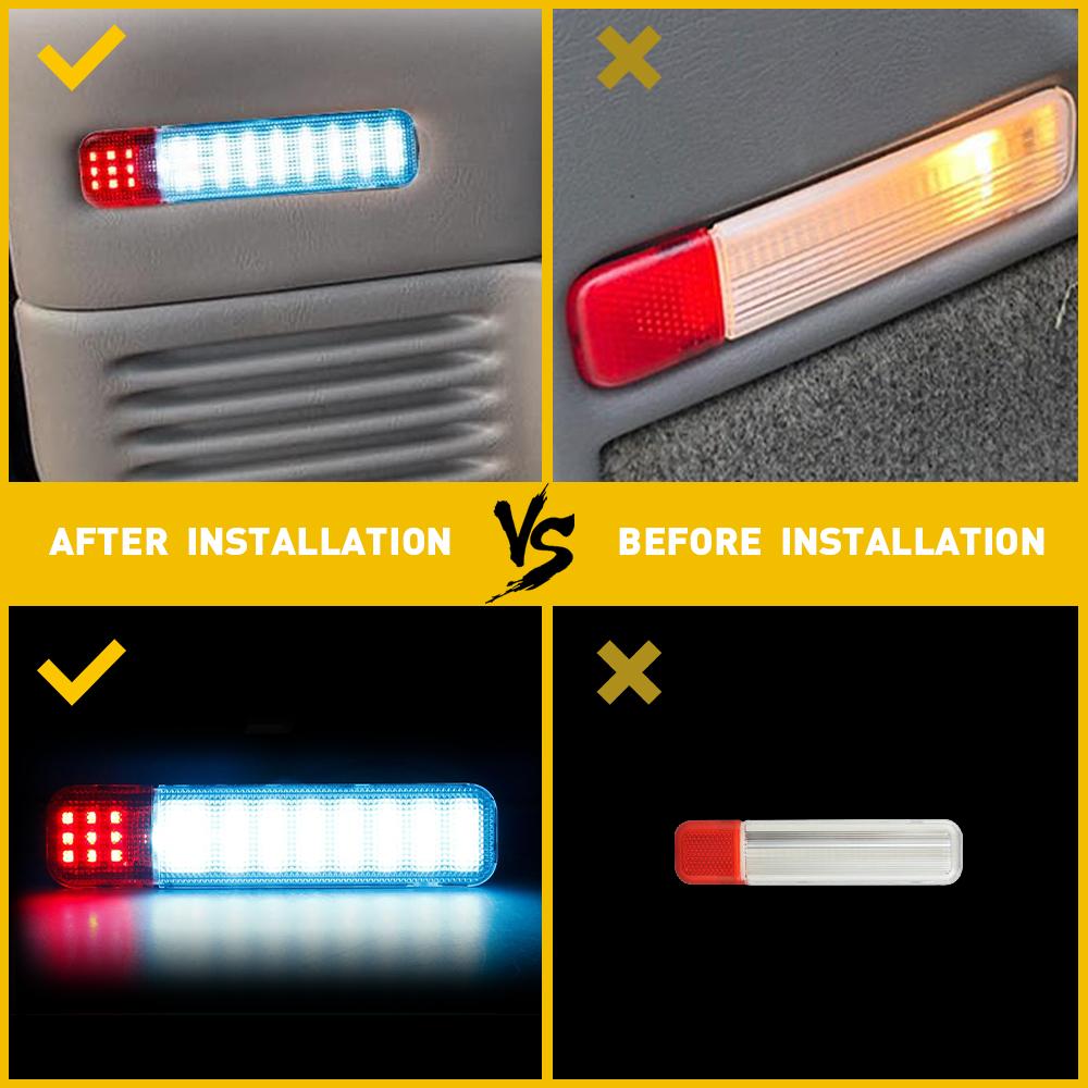 LED Door Panel Lights Courtesy Lamps Fit Chevrolet Silverado 1500 2500HD 3500HD Chevrolet & GMC Cadillac Hummer H2