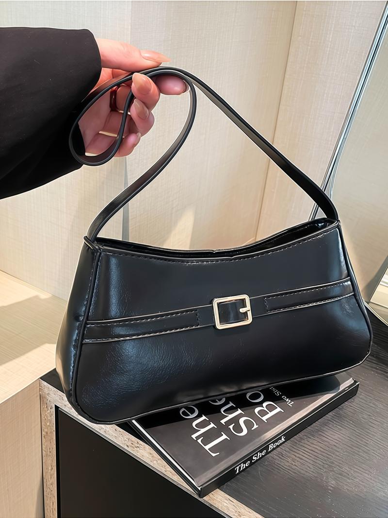 Elegant Women's Shoulder Bag with Belt Decoration, Casual Fashion Crossbody/shoulder Bag, Ideal Gift for Daily Use, Versatile Design, Everyday Bag