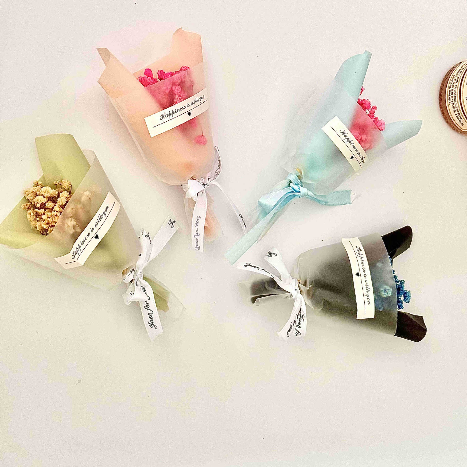 Mini Dried Baby's Breath Bouquet Gift Box | Natural Preserved Gypsophila Floral Arrangement | Elegant Wedding Favor for Guests | Rustic Party Keepsake for Adult Recipients | US Celebration Essential