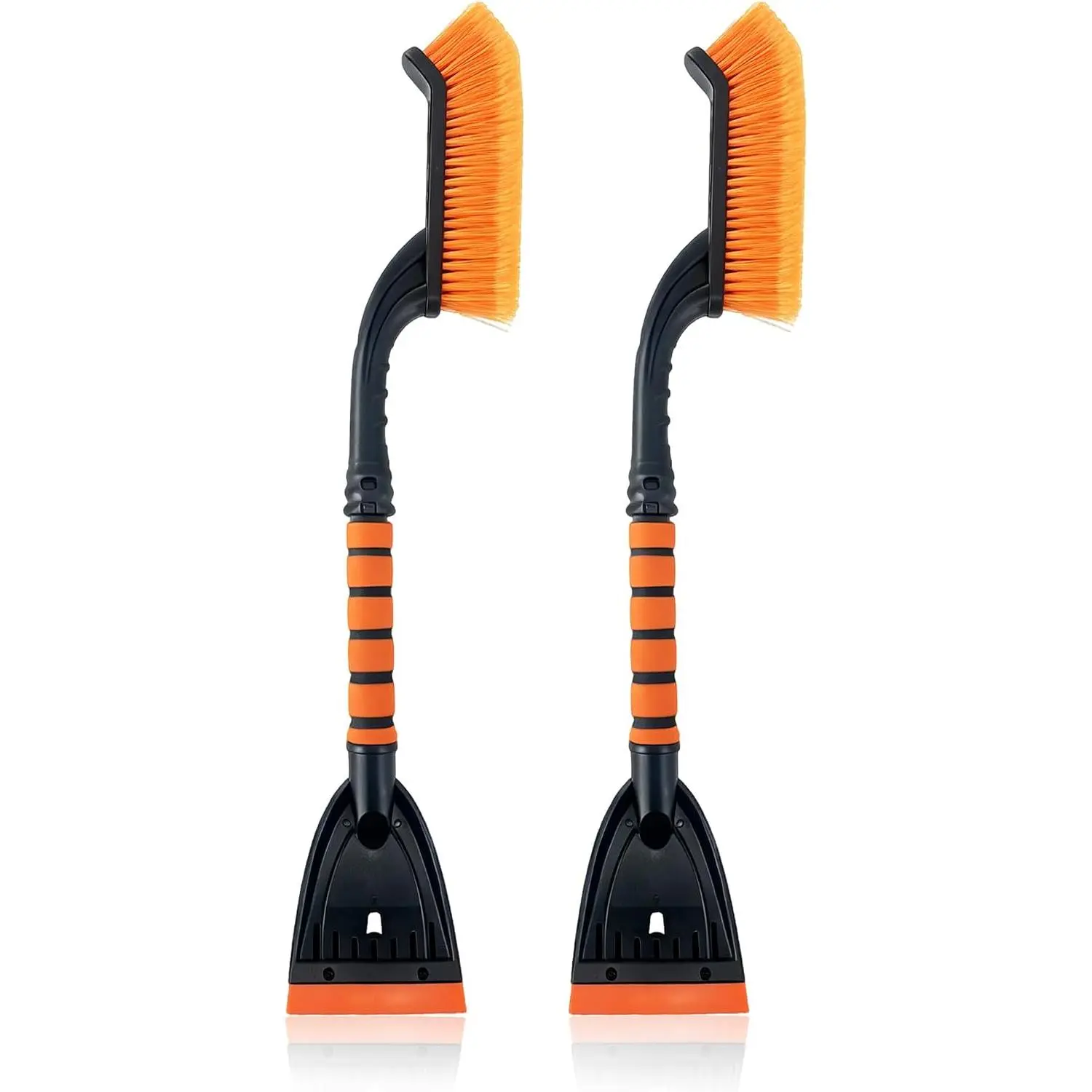 27"  Snow Brush and Ice Scraper 2 Pack, Detachable Snow  with  Grip –  Snow  for , SUV, , Orange Winter Accessories