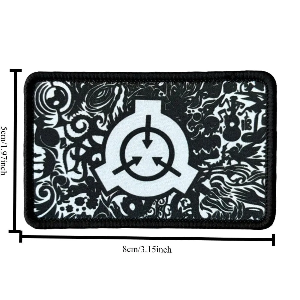 SCP Foundation Tactical Morale Meme Patch Chevron Military Army Badge Hook Loop Emblem for Backpack Airsoft Gear Vest