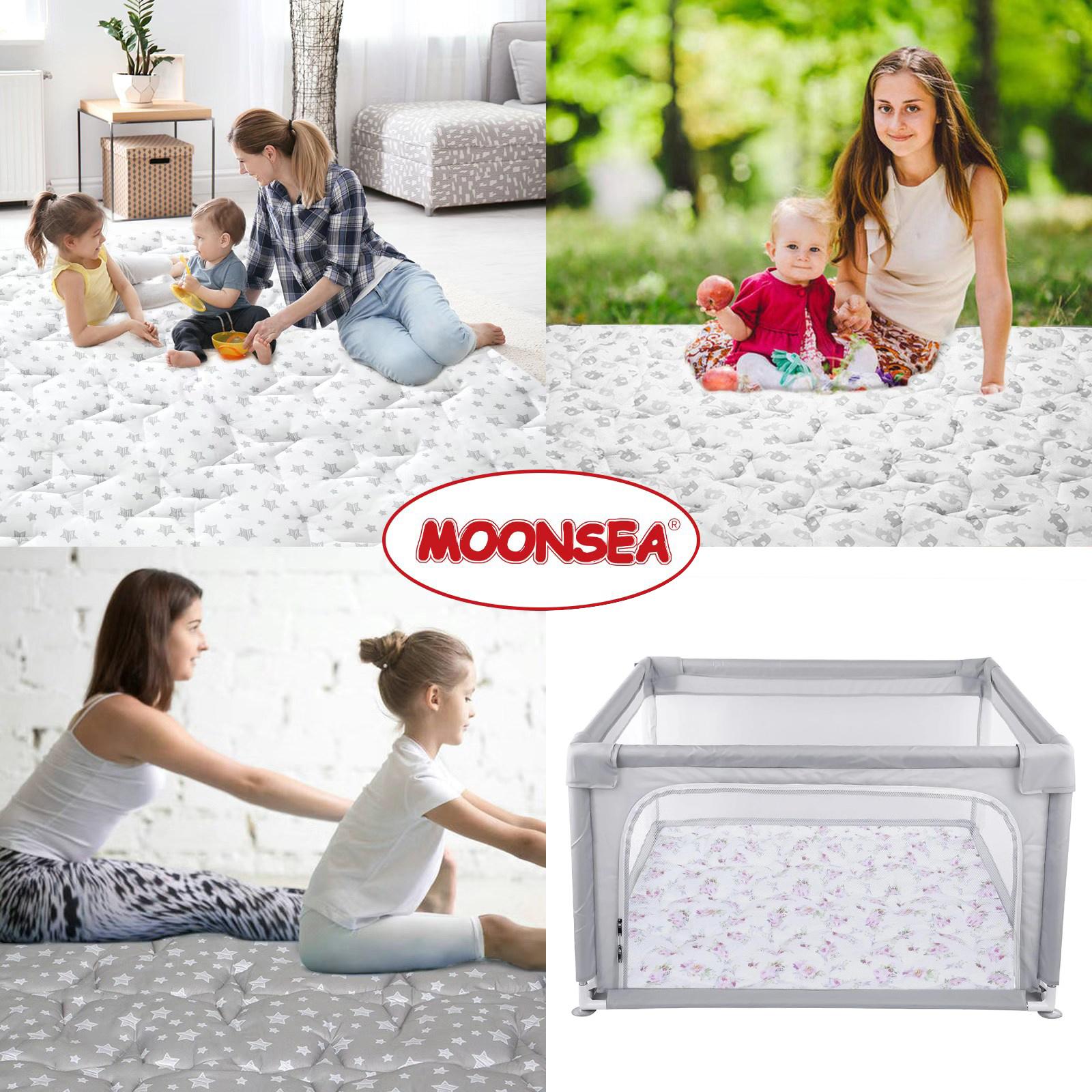 Moonsea Multi-size Padded Play Mat Thick Non-Slip Portable Floor Mat for Playpen and Nursery Machine Washable Playmat #TiktokShopSpringGlowUp