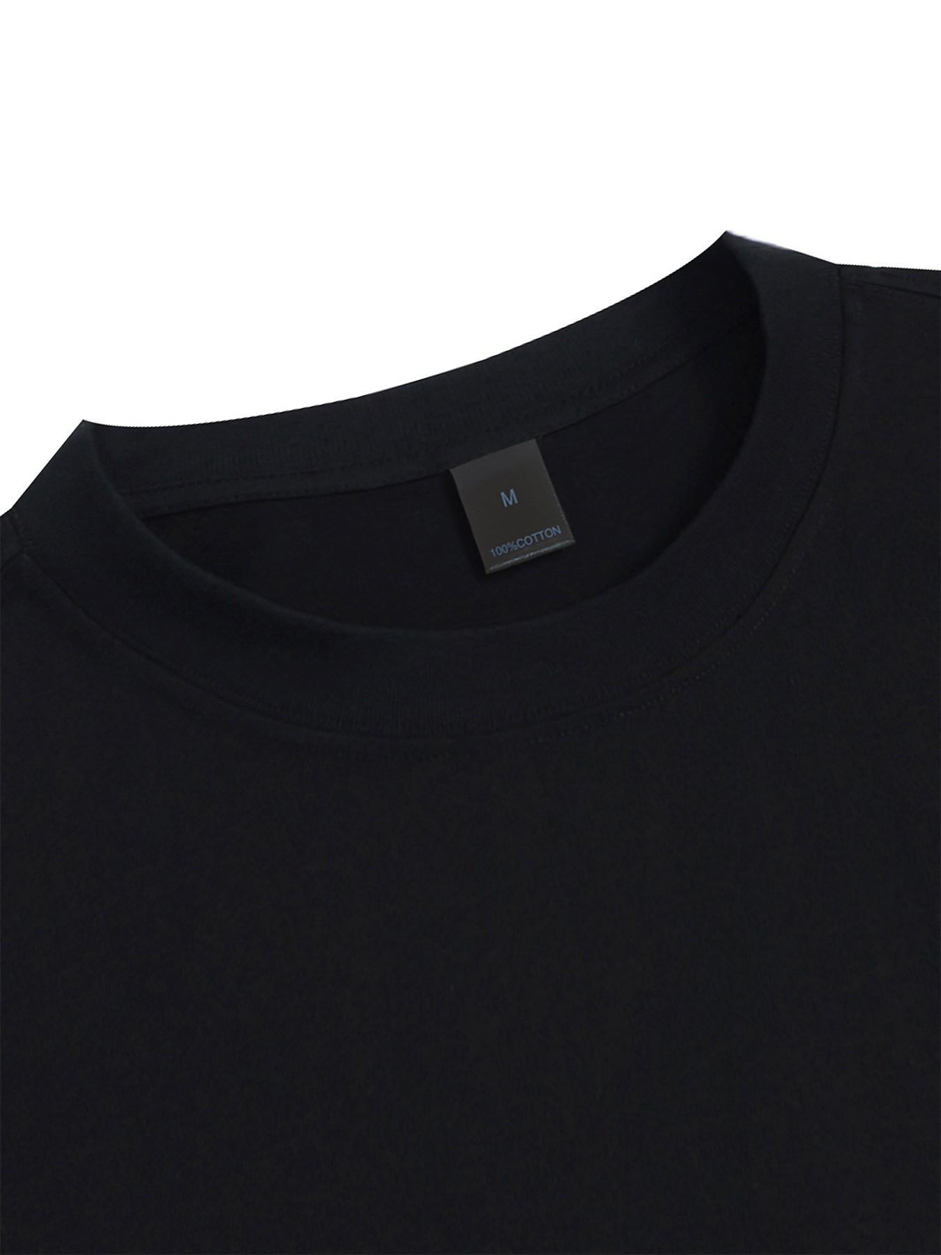 Adorable Golden Retriever Puppy Print Short Sleeve T-Shirt, Men's Loose-Fit Drop Shoulder Cotton Top, Casual Fashion Long Tee