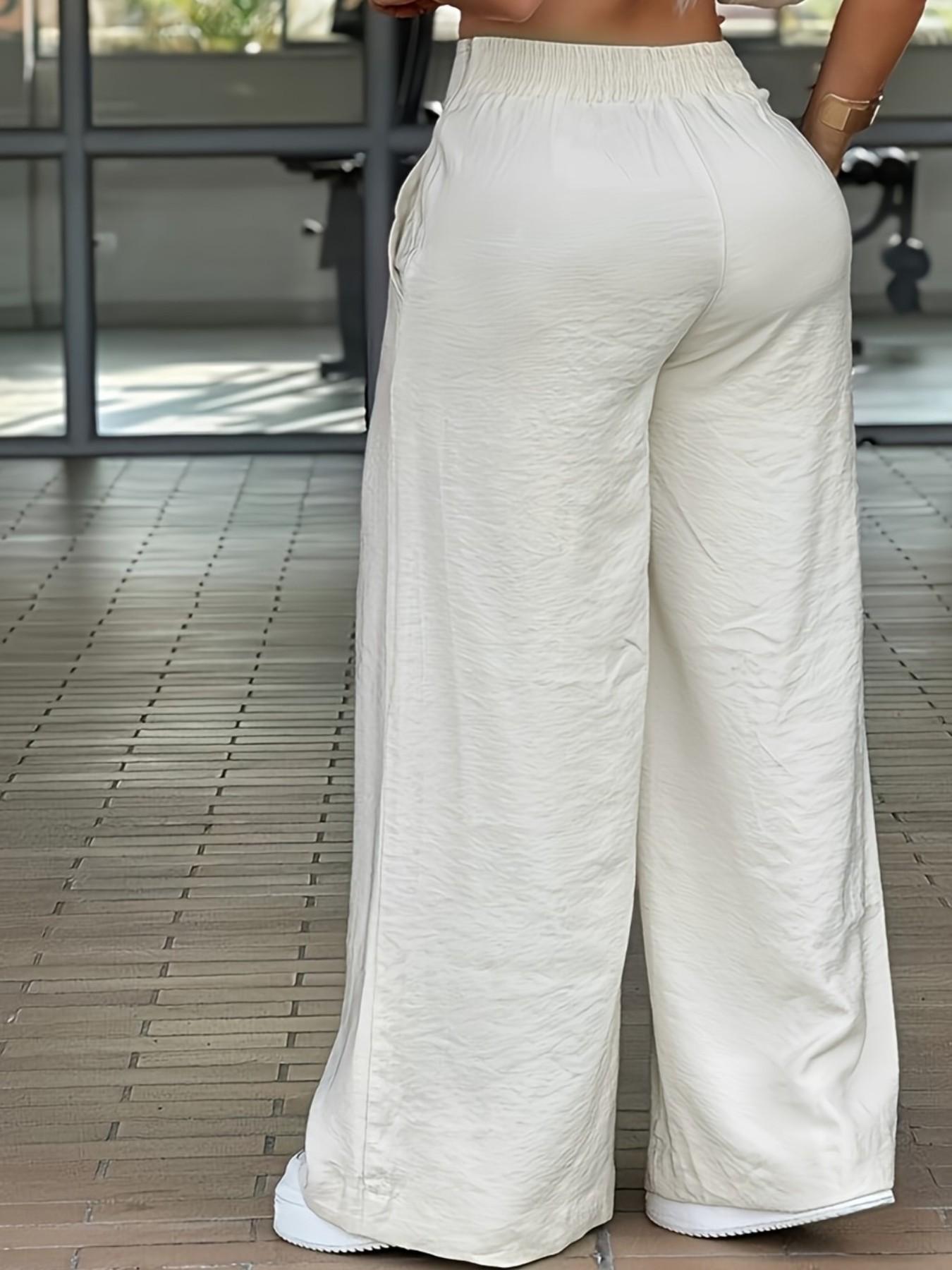 New Summer Spring Loose Straight Leg Casual Pants, Hip Hiding Slimming Floor-Length Pants, Comfortable and Stylish Bottoms for Daily Wear All Season Trousers New Summer Spring Loose Straight Leg Casual Pants, Hip Hiding Slimming Floor-Length Pants, Comfortable and Stylish Bottoms for Daily Wear All Season Trousers