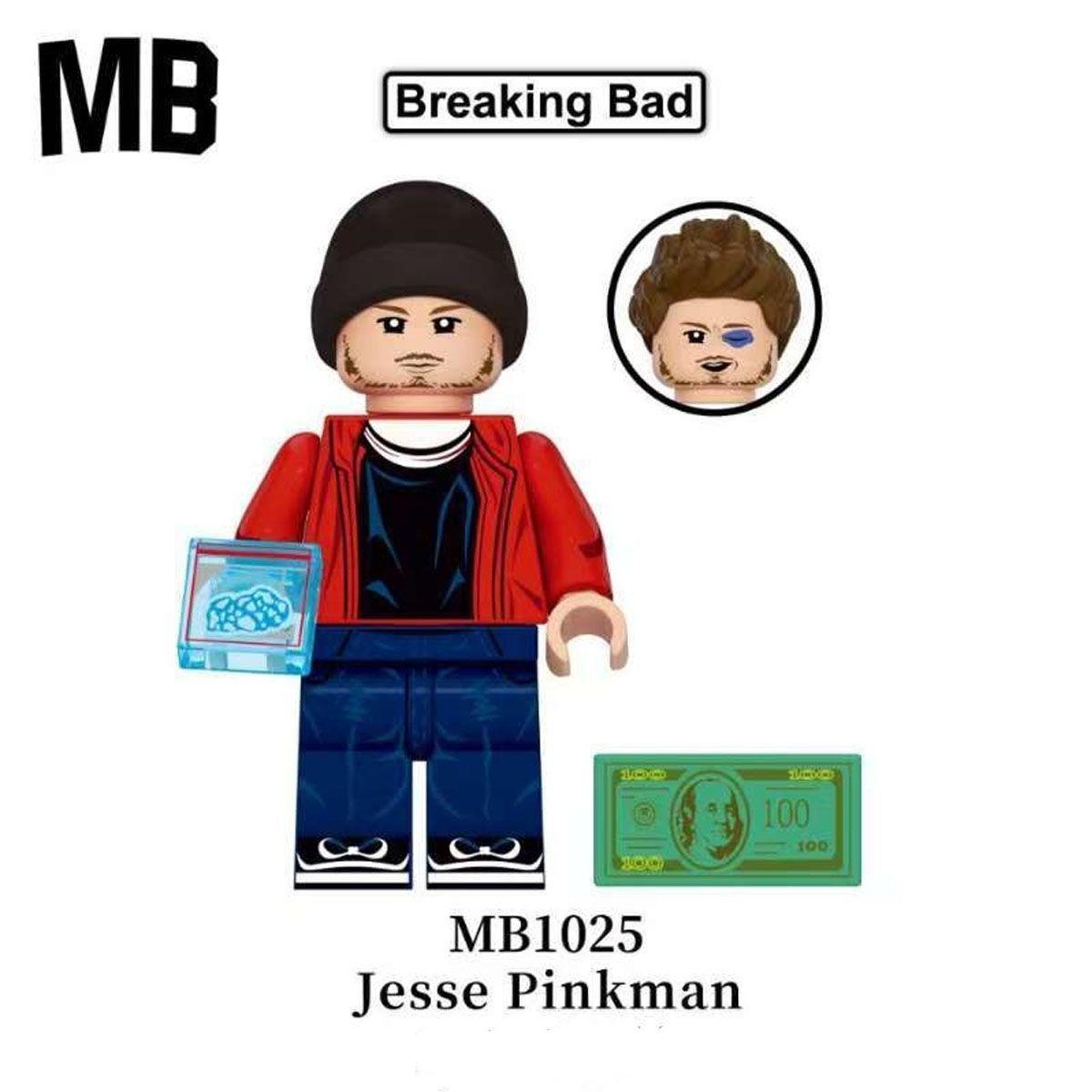 Breaking Bad Jesse Pinkman Walter Gus Fring Saul Goodman Third Party Toy Mb1025, Collectible Building Blocks, Perfect Gift