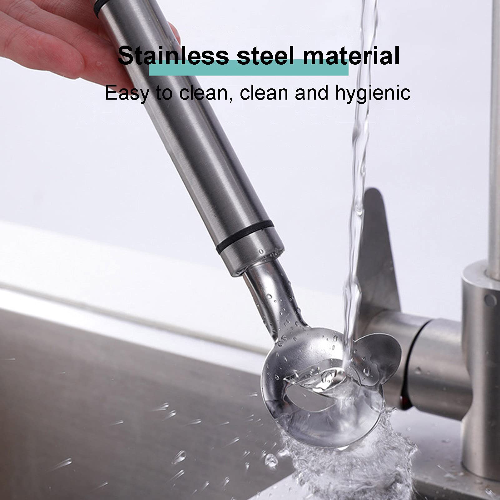 Professional Stainless Steel Peeler – Vegetable/Noodle Cutter & Scoop with Ergonomic Grip (Multi-Function Kitchen Tool, Dishwasher Safe & Rustproof)