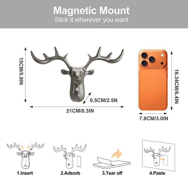 Smart LED Deer Step Light With Touch Dimming & Motion Sensor, Wireless Magnetic Wall Lamp, 1200mAh USB Rechargeable Night Light, Suitable For Stairs, Corridor, Bathroom, Bedrooms, Cabinets, Living Room, Bar Cabinet