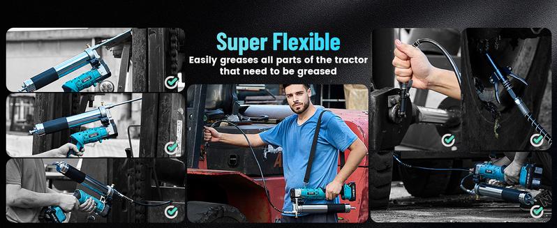 Seesii Cordless Grease Gun, Innovative 2-in-1 Easy-to-Use Electric Grease Gun, 5.3 oz/min 12,000 PSI High-Efficiency Battery Powered Grease Tool Kit, Grease Tool with 2*2.0Ah Batteries and Charger, B003 Black Friday Deals Seesii Cordless Grease Gun, Innovative 2-in-1 Easy-to-Use Electric Grease Gun, 5.3 oz/min 12,000 PSI High-Efficiency Battery Powered Grease Tool Kit, Grease Tool with 2*2.0Ah Batteries and Charger, B003 Black Friday Deals