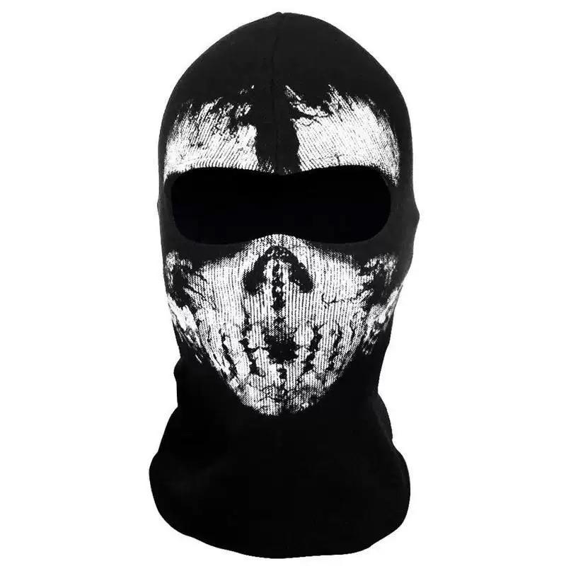 Breathable Skull Pattern Balaclava, Cosplay Balaclava  Lightweight Spring Face Mask for Men Women, Windproof Full Face Cover for Cycling Hiking Motorcycling & Outdoor Sports