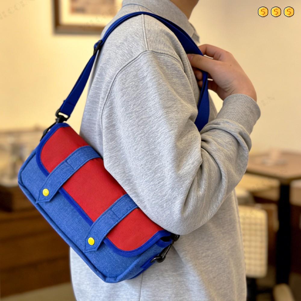 Switch2 Crossbody Bag, Game Style Carrying Case with 8 Card Slots, Large Capacity Protective Storage Pouch for Nintendo Switch2 Accessories