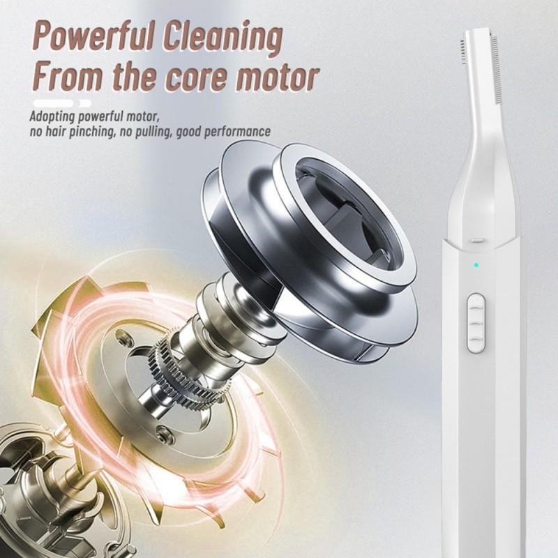 Lady's eyebrow trimming razor, electric eyebrow shaver, eyebrow shaping device, safe hair removal tool, comfortable design suitable for smooth skin, suitable for daily use, portable eyebrow trimming device, festive beauty gift