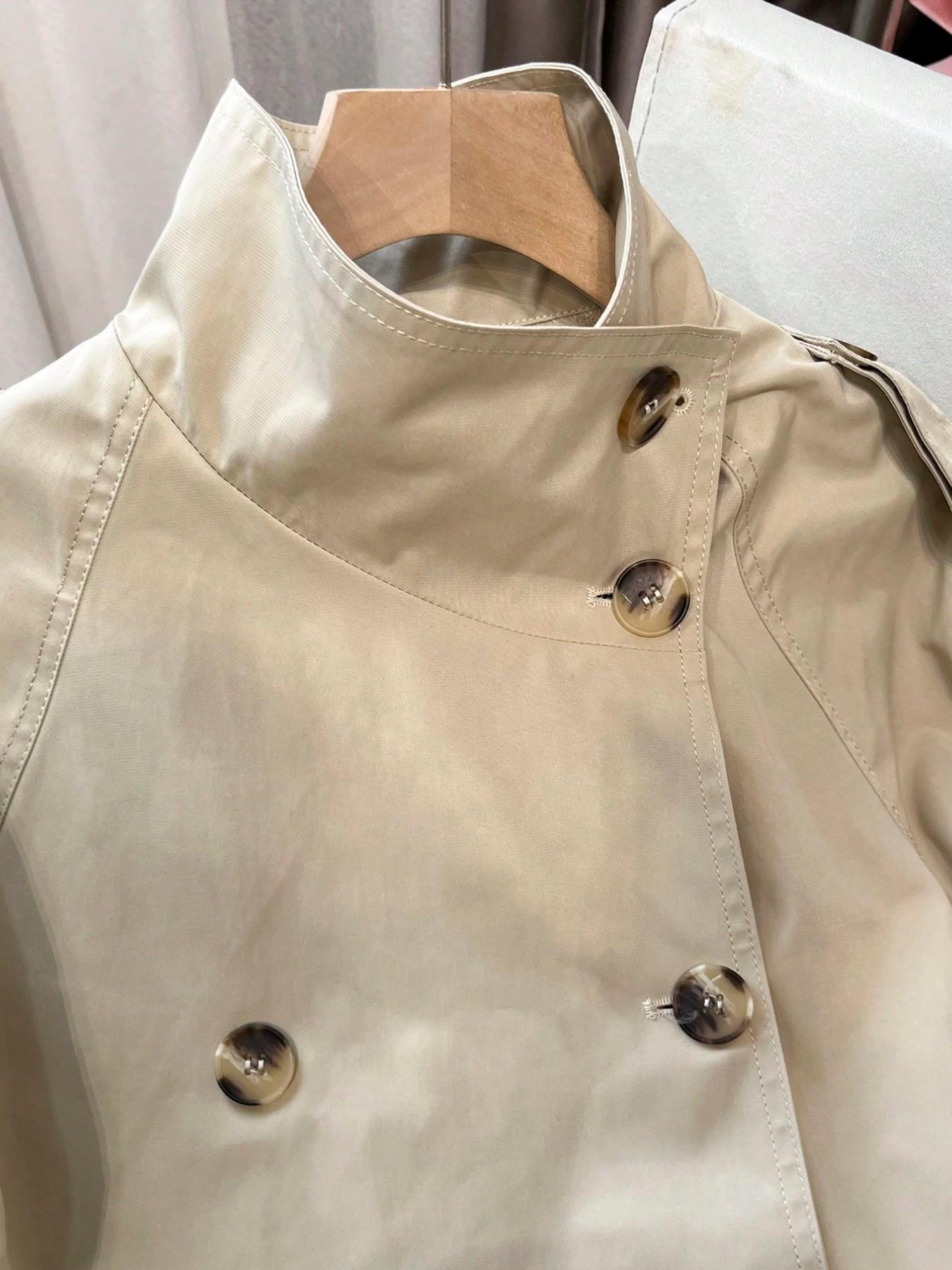 Women's Short Coat with Dual Button Straps, Long Sleeve Fall Winter British Style, Office Party Streetwear, Perfect for Daily Wear