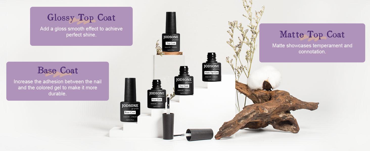 JODSONE Gel Nail Polish Starter Set 100 Pieces Multi-color Gel Nail Polish with Colors Nail Salon Home Self Use Nail Gel Colorful In Shine for Mother's day gifts