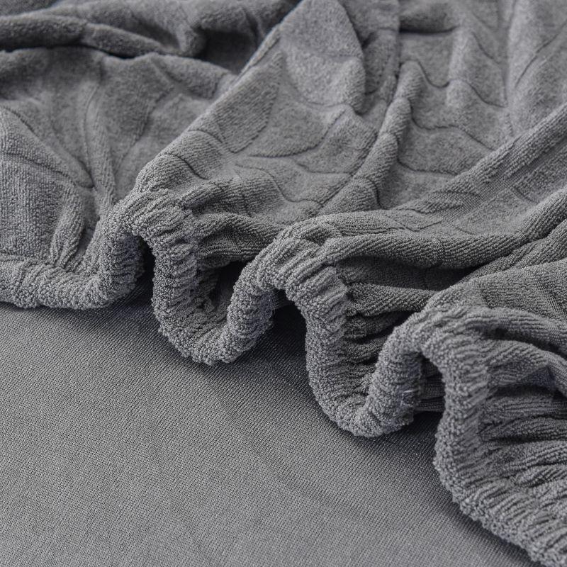 L-Shaped Leaf Pattern Sofa Cover Set, Includes Backrest Seat Armrests, Soft Comfortable Universal Fit, Easy To Maintain Sofa Cover, Stylish Bedroom Decor