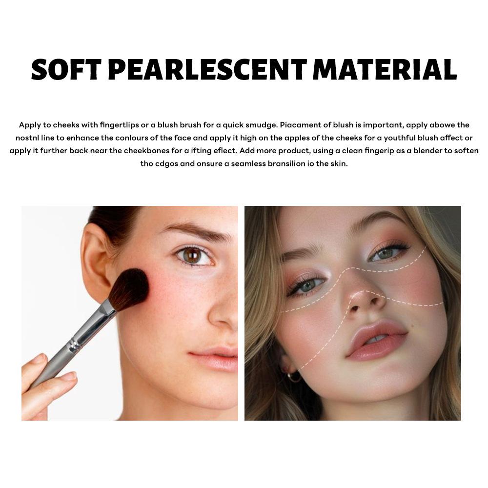 5-color marble-patterned blush, with soft and smooth texture, long-lasting and highly pigmented. It offers a natural shimmering effect, enhancing the complexion and can also be used as eyeshadow and contouring.