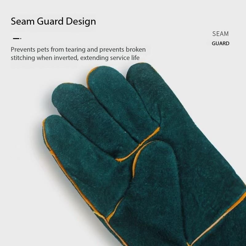 Multi-Use Animal Handling Gloves, Enhanced Material, Outdoor Pet Training Supplies, Secure Reptile Care, Easy Home Use, Beginner Friendly, Professional Gear