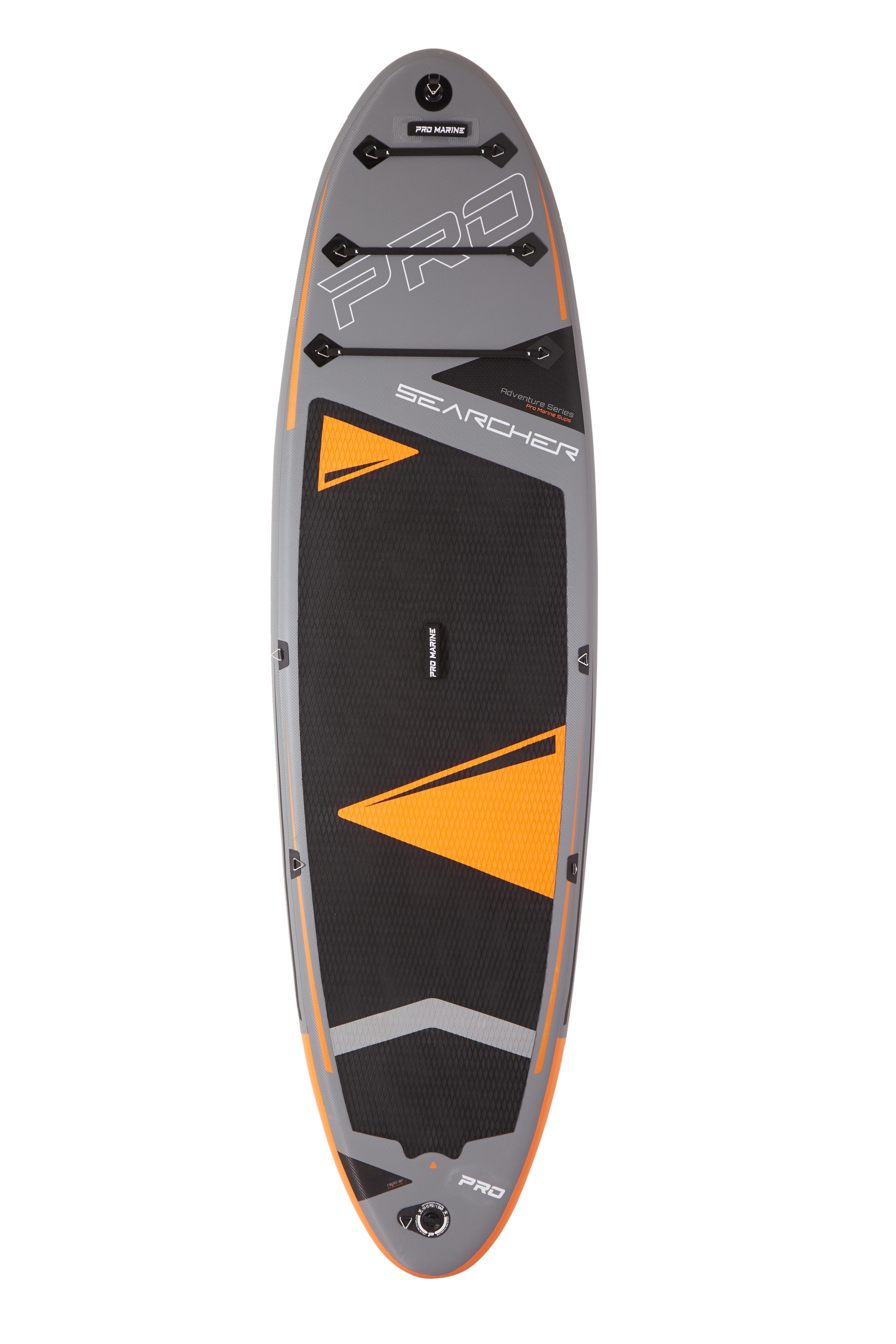 PRO MARINE 10'/12' Inflatable Stand up Paddle Boards Adjustable Paddle SUP Carry Bag & Fast Pumping Orange FathersDayGift