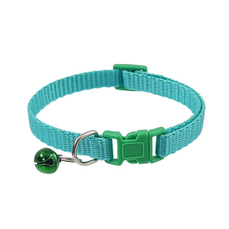 Mixed Color 10-Piece Cat Bell Collar Set, Simple Fashion Necklace, Adjustable Dog & Cat Collars, European Style, Stylish Pet Accessories