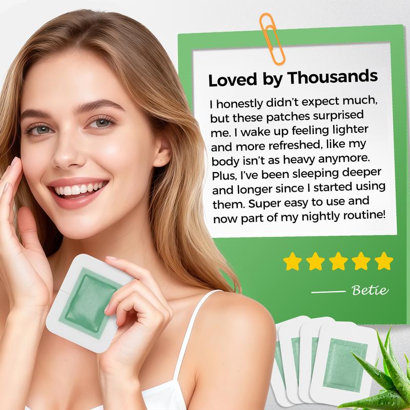 Deep Cleansing Foot Pads Foot Care With 50 Patches,Natural Aloes,Sea salt,Tourmaline,Herbal Foot Detox Patches For Foot Care,Adhesive Sheets, lmprove Sleep Quality,Relieve Fatigue and Exhaustion,Cleanse the Body & Mind,Improve Sleep Detoxpads