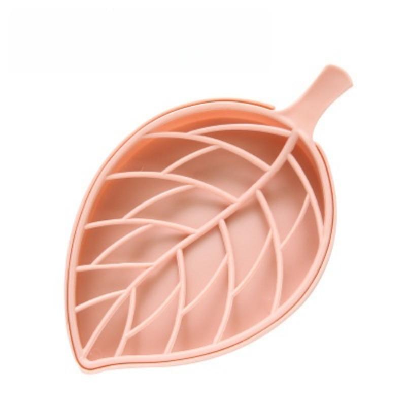 Double-Layer Leaf-Shaped Soap Dish, Soap Saver, Durable & Stylish Design, Perfect for Bathroom Use, Ideal Gift for Home Decor Enthusiasts