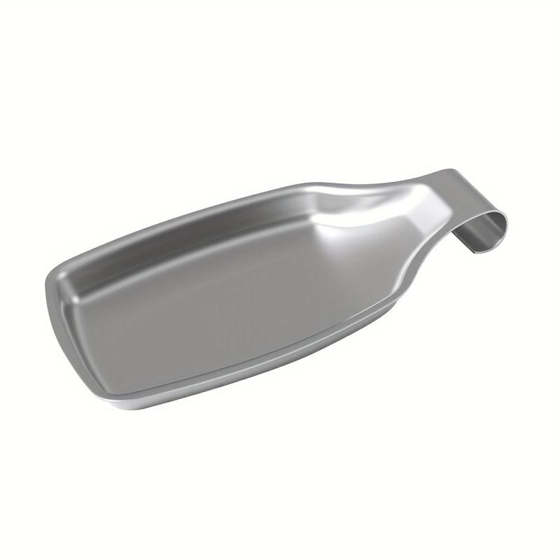 Kitchen Spoon Rest for Countertop, Utensil Holder with Drip Tray, Cutlery Organizer Rack, Cooking Utensils Shelf, Food Serving Tray for Spatula Ladle, Dinnerware Storage for Home Restaurant, 1 Pack