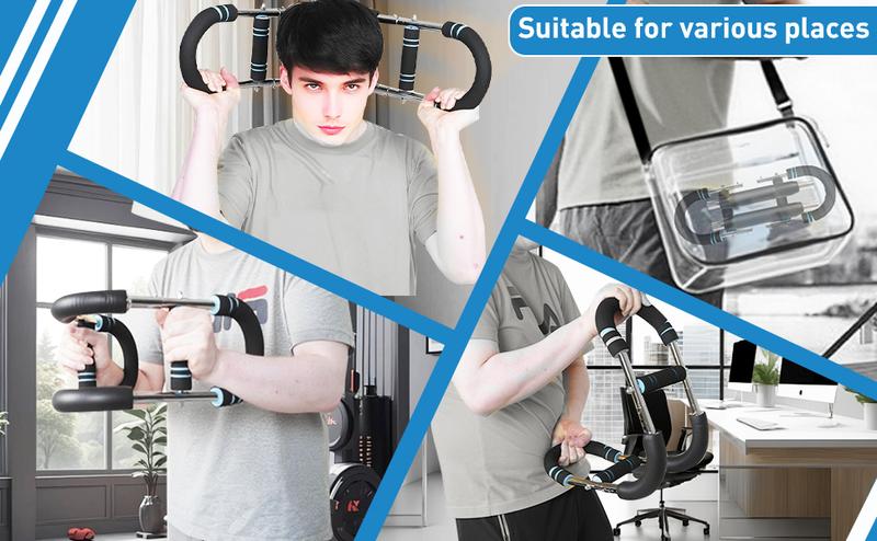 Cassaio Twister Arm Trainer for Men & Women ,Adjustable Resistance Chest Workout Equipment Home Gym with Detachable Design ,40lb-100lb Arm Chest Trainer Upper Body Exercise Equipment CA001